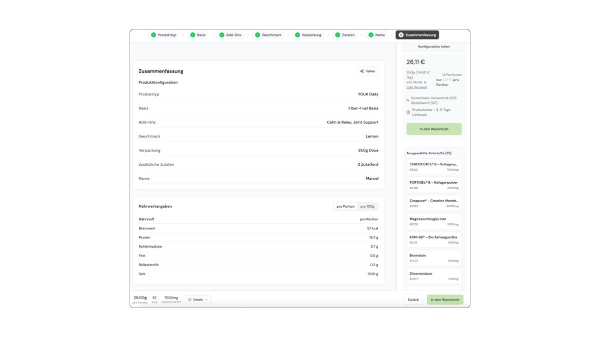 Expert-Modus – Schritt 8